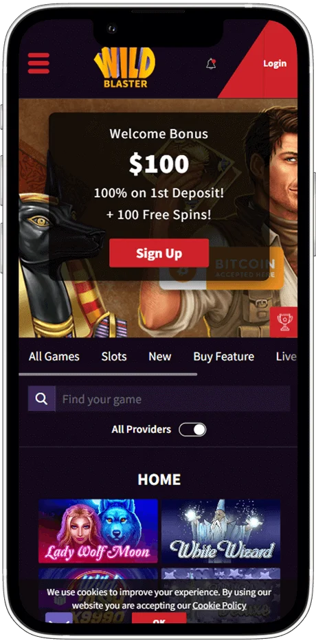 WildBlaster Casino Mobile